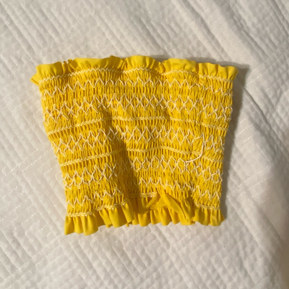 Target yellow bandeau top, size xs